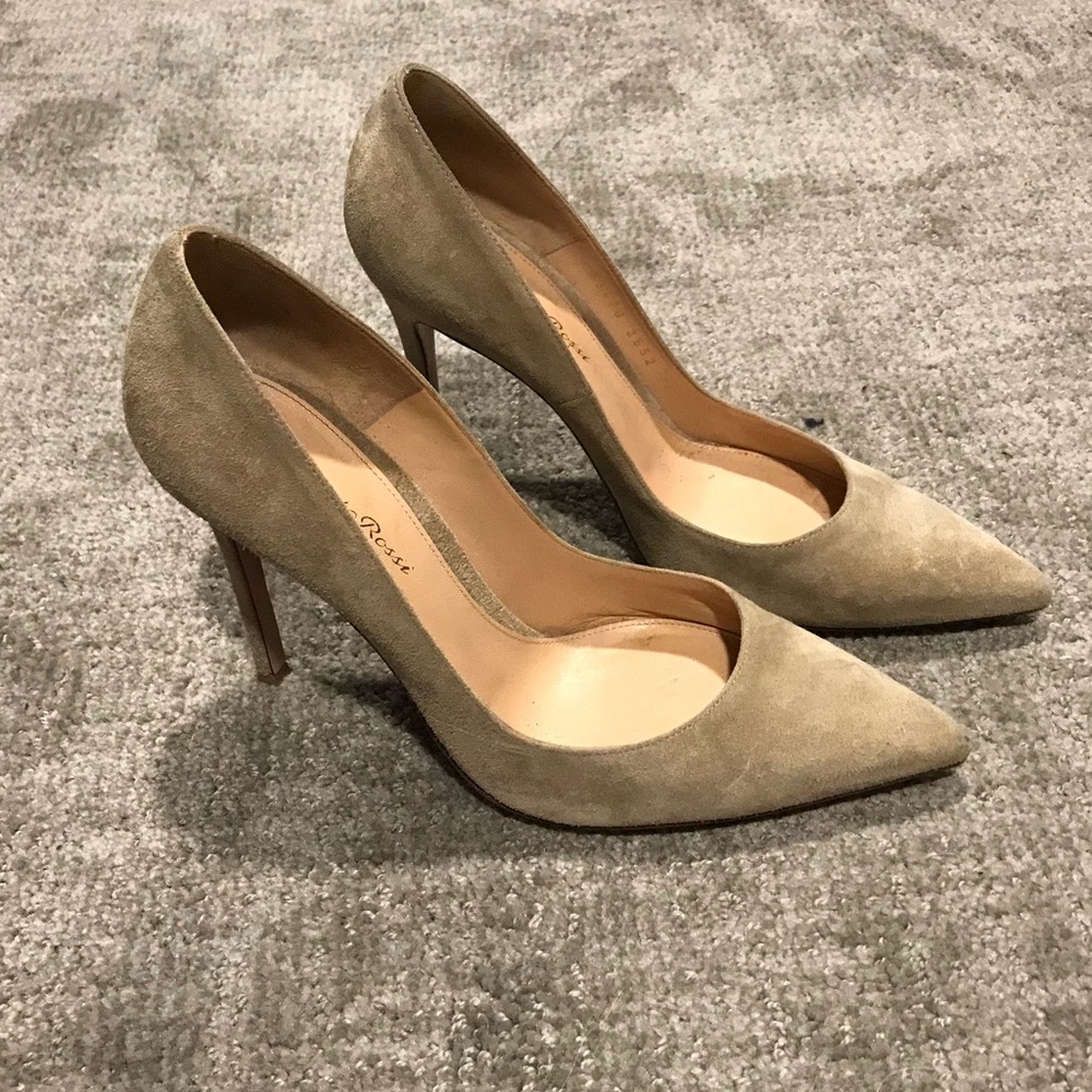 GIANVITO ROSSI Suede pumps 105mm
